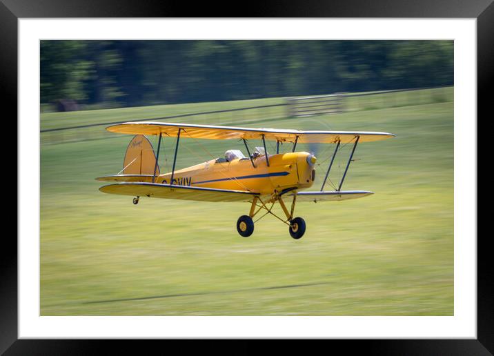 The Stampe et Vertongen G SVIV Bi Plane Framed Mounted Print by J Biggadike