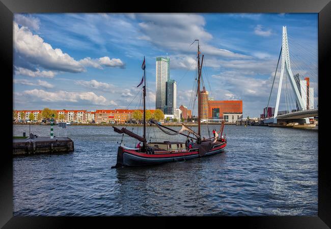 Sailing In Rotterdam Framed Print by Artur Bogacki