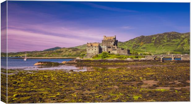 Eilean Donan Castle Panorama Canvas Print by John Frid