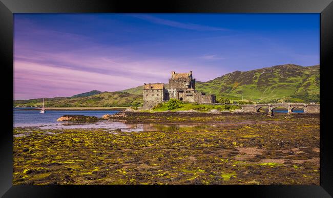 Eilean Donan Castle Panorama Framed Print by John Frid