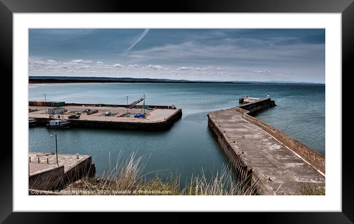 Crimson Flame Seascape Framed Mounted Print by Tom McPherson