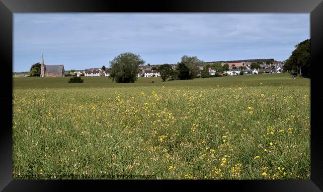 Duffus Village Scenic View  Framed Print by Tom McPherson