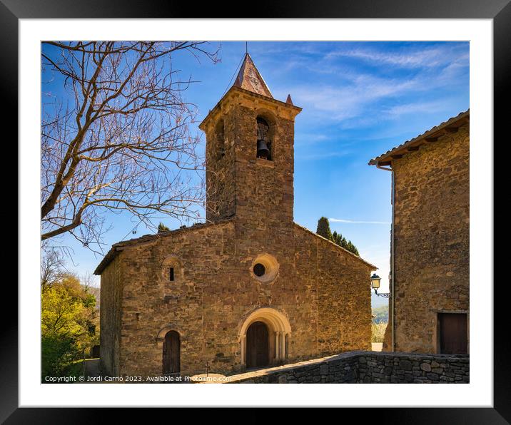 Church of Sant Roma de Joanetes - CR2304-8863-ORT  Framed Mounted Print by Jordi Carrio