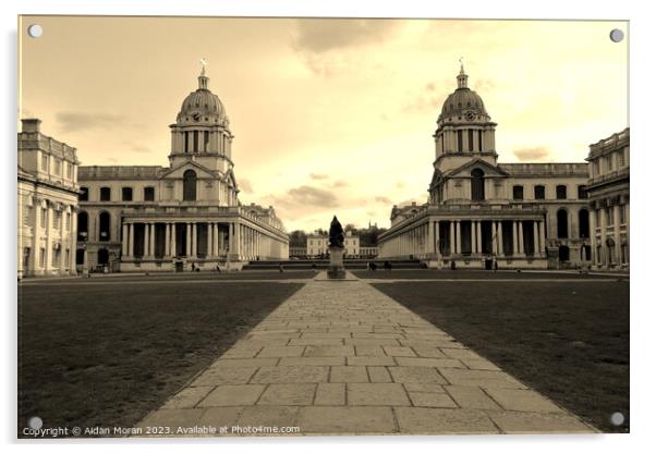 Old Royal Naval College, Greenwich, London  Acrylic by Aidan Moran