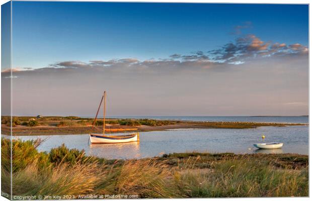 Norfolk Oyster at Freshes Creek   Canvas Print by Jim Key