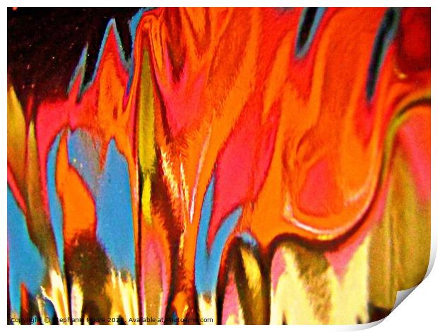 Abstract 666 Print by Stephanie Moore