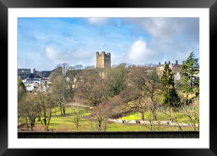 Stunning Views of Richmond Castle Framed Mounted Print by Steve Smith