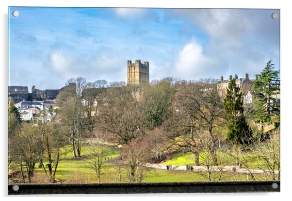 Stunning Views of Richmond Castle Acrylic by Steve Smith