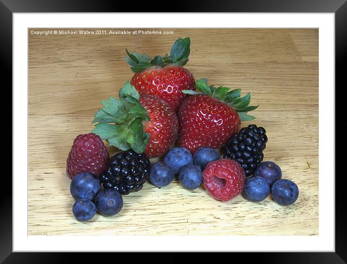 Summer Fruit Framed Mounted Print by Michael Waters Photography