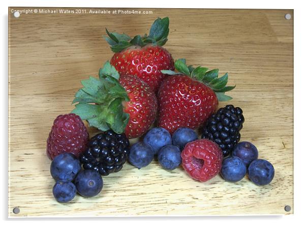 Summer Fruit Acrylic by Michael Waters Photography