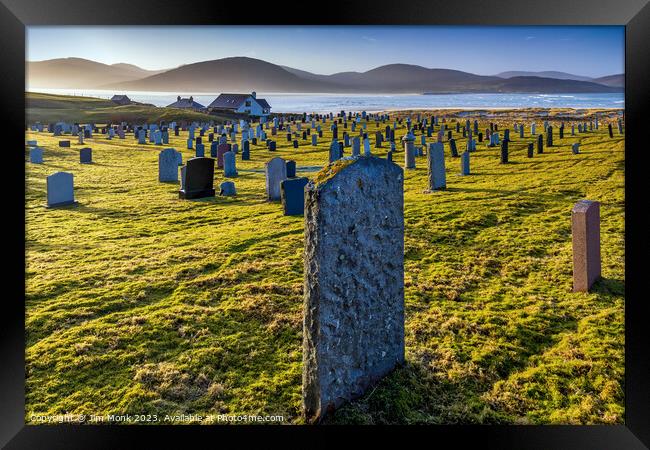 Cemetery View, Isle of Harris Framed Print by Jim Monk