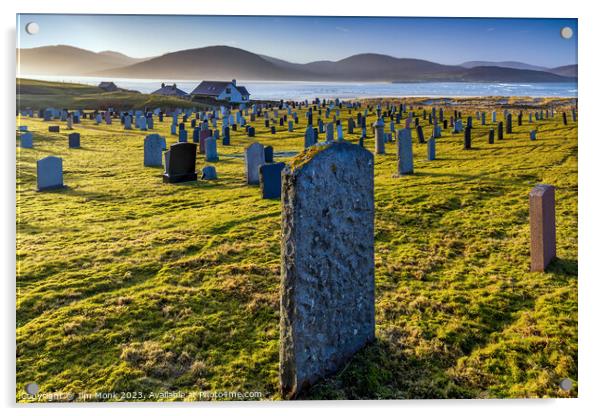 Cemetery View, Isle of Harris Acrylic by Jim Monk