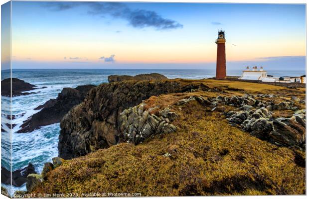 Butt of Lewis Lighthouse Canvas Print by Jim Monk