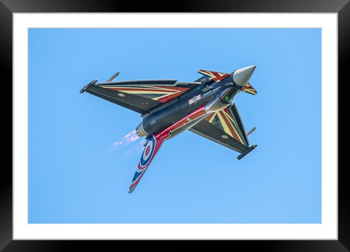 RAF Eurofighter Typhoon Blackjack Framed Mounted Print by J Biggadike