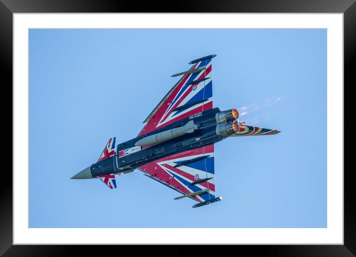RAF Eurofighter Typhoon Blackjack Framed Mounted Print by J Biggadike