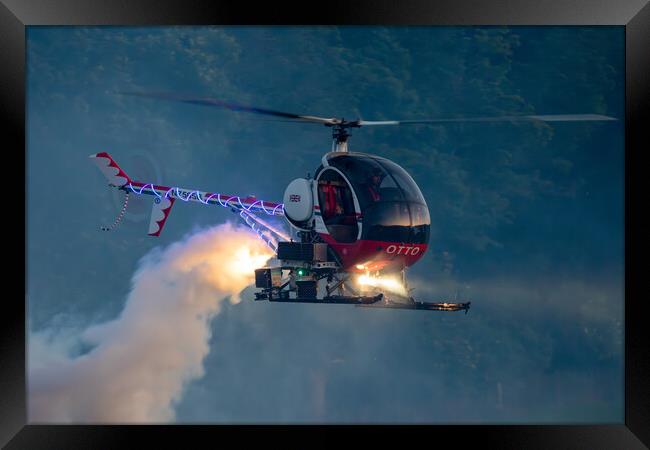 OTTO The Helicopter Framed Print by J Biggadike