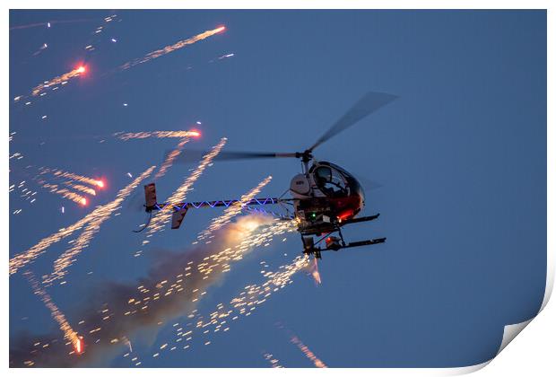 OTTO The Helicopter Print by J Biggadike