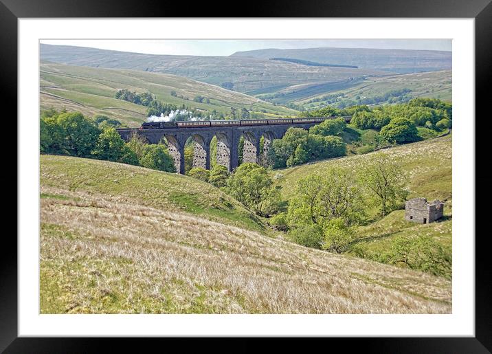 Dent Head viaduct. Framed Mounted Print by David Birchall