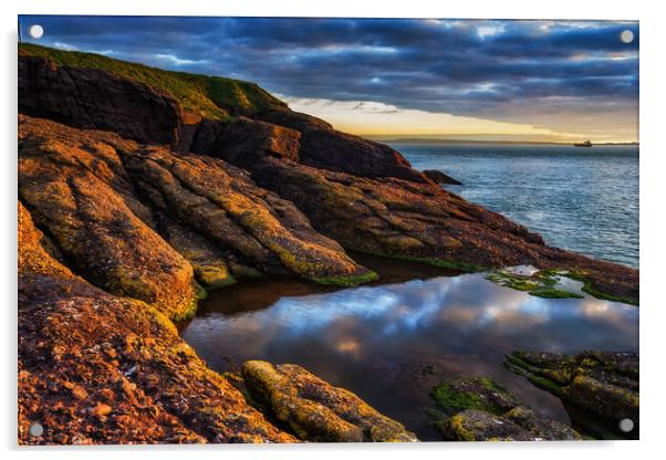 Irish Coast of Celtic Sea at Sunrise Acrylic by Artur Bogacki