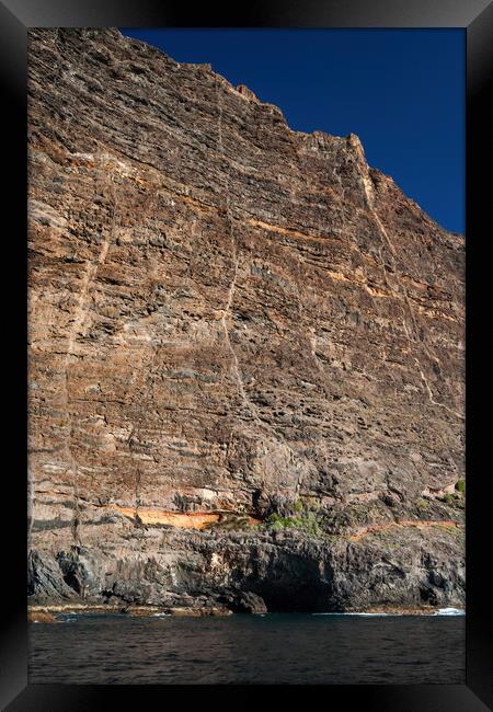 Cliff of Los Gigantes In Tenerife Framed Print by Artur Bogacki
