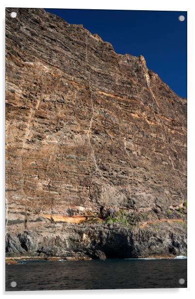 Cliff of Los Gigantes In Tenerife Acrylic by Artur Bogacki