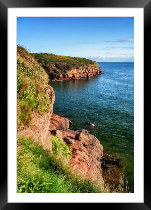 Celtic Sea Coastline In Southern Ireland Framed Mounted Print by Artur Bogacki