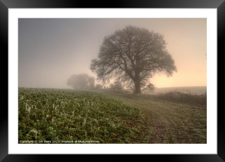 Misty Morning Framed Mounted Print by Jon Saiss