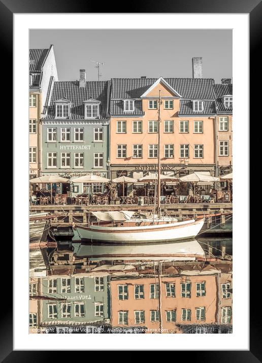 COPENHAGEN VINTAGE Quiet Nyhavn Framed Mounted Print by Melanie Viola