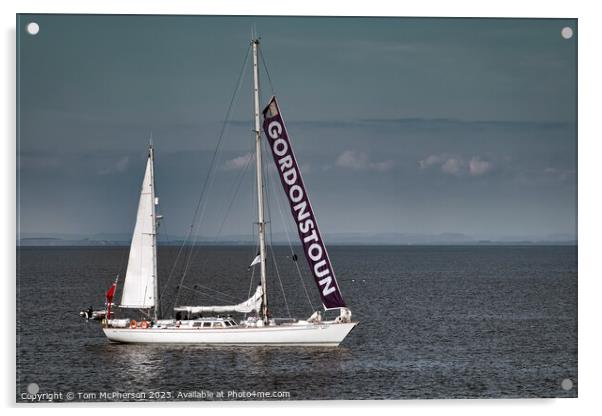 Gordonstoun Yacht Acrylic by Tom McPherson
