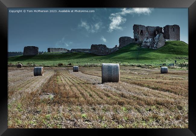 Twilight Glow over Duffus Castle Framed Print by Tom McPherson