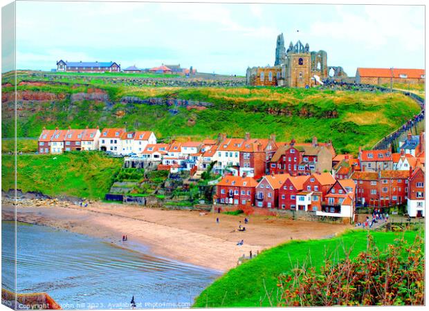 The Enchanting Charms of Old Whitby Canvas Print by john hill