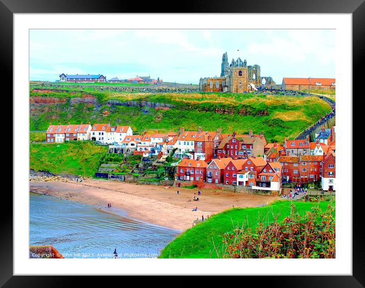 The Enchanting Charms of Old Whitby Framed Mounted Print by john hill