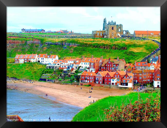 The Enchanting Charms of Old Whitby Framed Print by john hill