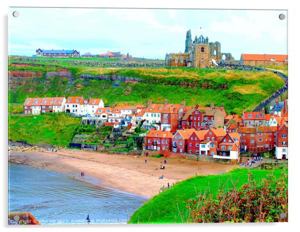 The Enchanting Charms of Old Whitby Acrylic by john hill
