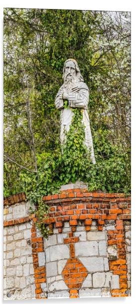 Saint Statue Jasna Gora Monastery Black Madonna Home Poland Acrylic by William Perry