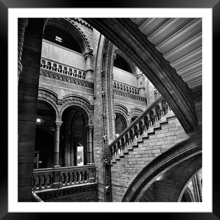 London, Stairs and Arches Framed Mounted Print by Martin Williams