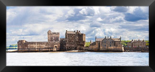 Blackness castle where Outlanders was filmed in Sc Framed Print by Holly Burgess