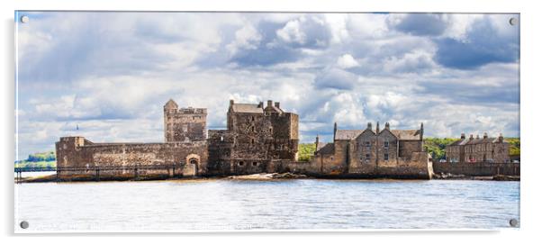 Blackness castle where Outlanders was filmed in Sc Acrylic by Holly Burgess