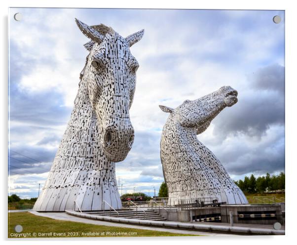 The Kelpies Acrylic by Darrell Evans