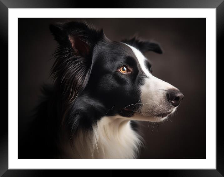 The Border Collie Framed Mounted Print by Steve Smith