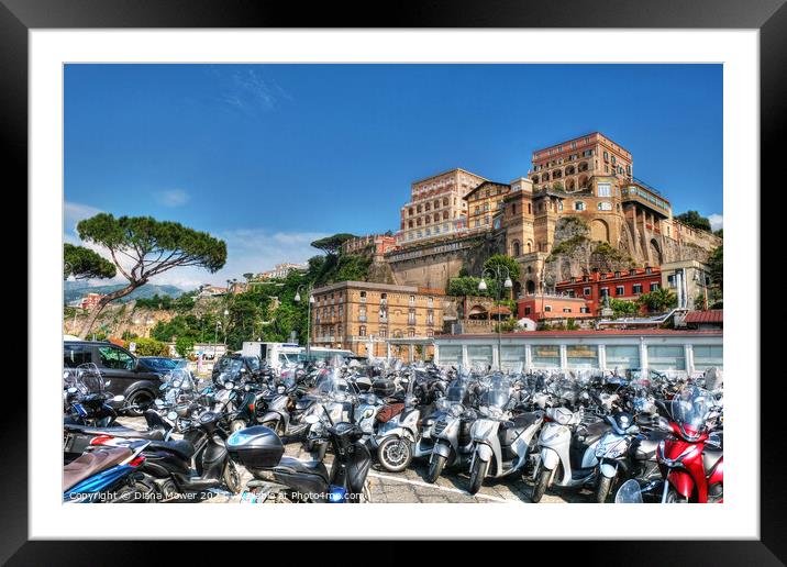 Sorrento Italy Framed Mounted Print by Diana Mower