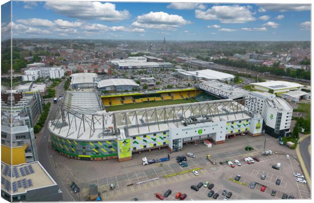 Carrow Road Norwich City Canvas Print by Apollo Aerial Photography