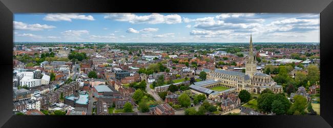 Norwich Skyline Framed Print by Apollo Aerial Photography