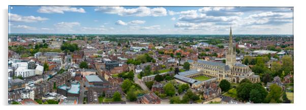 Norwich Skyline Acrylic by Apollo Aerial Photography