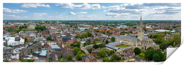 Norwich Skyline Print by Apollo Aerial Photography