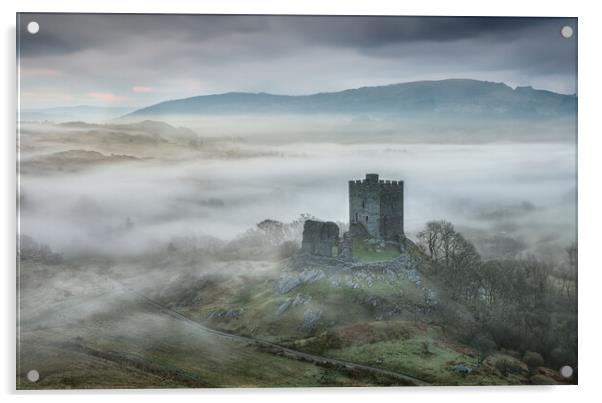 Castell Dolwyddelan Acrylic by Rory Trappe