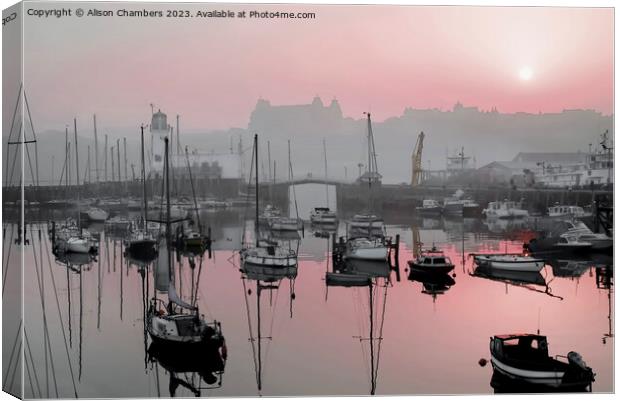 Scarborough  Canvas Print by Alison Chambers