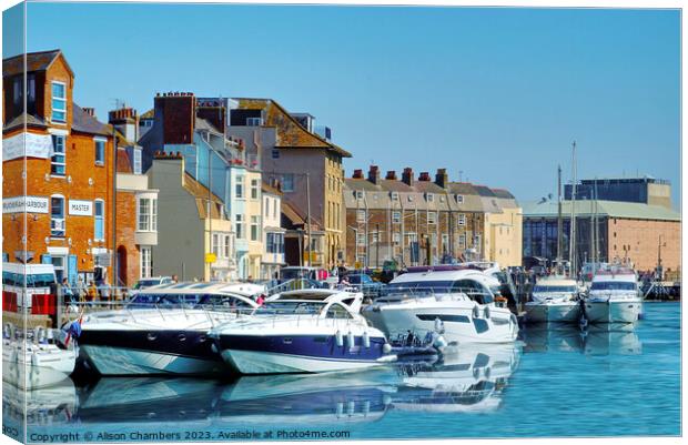 Weymouth Canvas Print by Alison Chambers