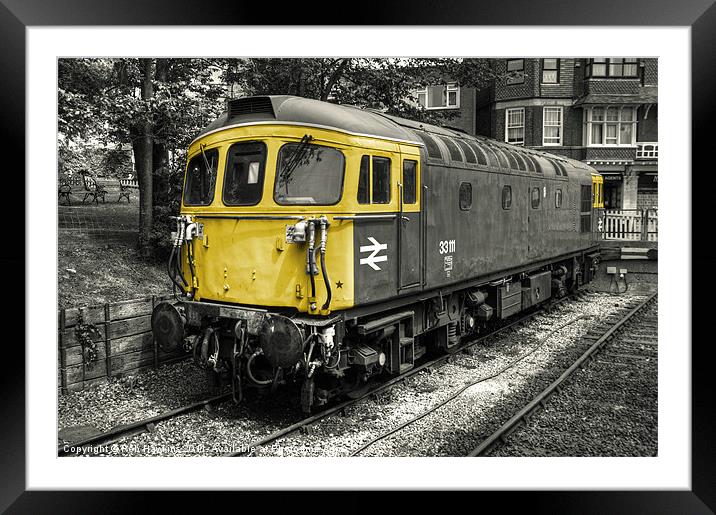 Class 33 at Swanage Framed Mounted Print by Rob Hawkins
