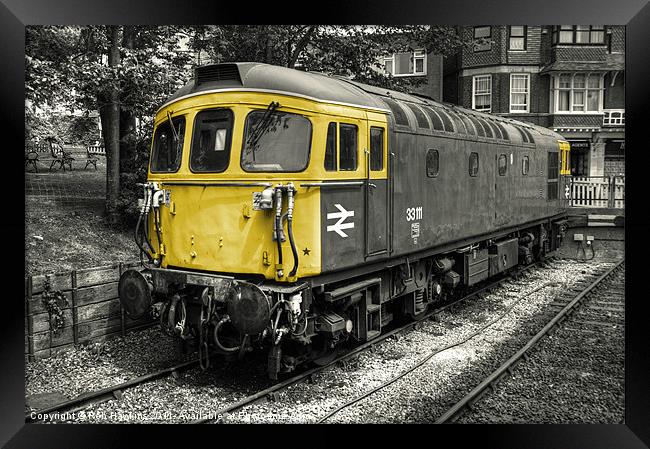 Class 33 at Swanage Framed Print by Rob Hawkins